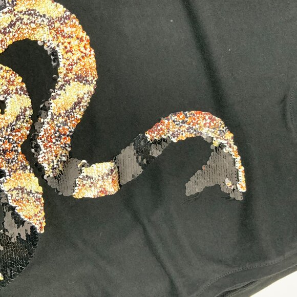 Zara Men’s Black Sequin Snake Tank Top Size Small - Picture 11 of 16